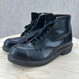 VTG Weinbrenner Black Electrical Hazard Safety Toe Work Boots Oil Resistant 8.5E
